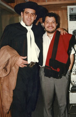 Con el Chaqueño Palavecino en Radio Nacional Rosario (1996)